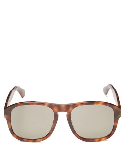 Shop Gucci Oversized Rounded Acetate Sunglasses In Havana