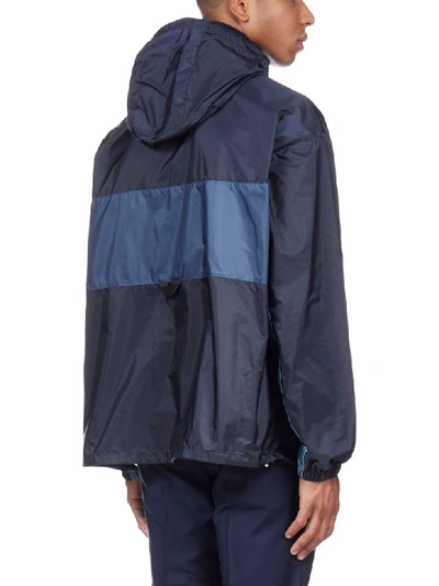 Shop Prada Jacket In Navy Danubio Aviaz