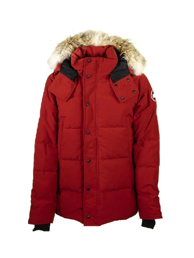 Shetland afstand seks Canada Goose Wyndham Parka Red Maple Jacket | ModeSens