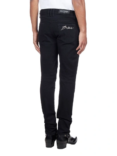 Shop Balmain Jeans In Noir