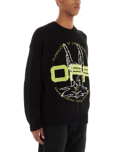 Shop Off-white Harry The Bunny Sweater In Black