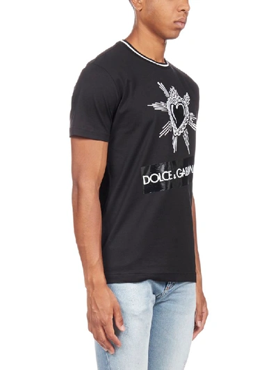 Shop Dolce & Gabbana Short Sleeve T-shirt In Nero