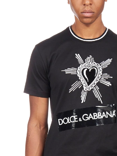 Shop Dolce & Gabbana Short Sleeve T-shirt In Nero