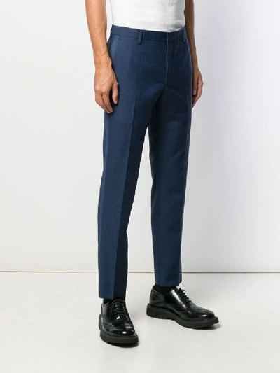 Shop Prada Trousers Mohair In Yss Divisa+danubio