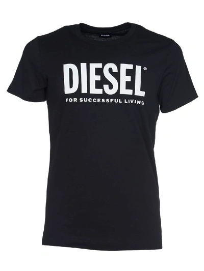 Shop Diesel Black T-shirt In Nero