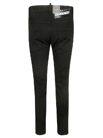 Shop Dsquared2 Fitted Classic Jeans In Black