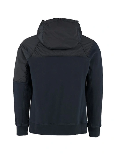 Shop C.p. Company Cotton Hoodie In Blue
