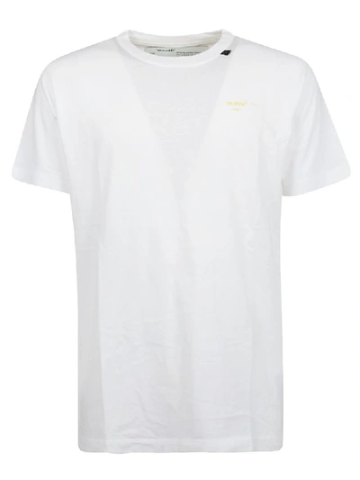 Shop Off-white T-shirt Acrylic Arrows In White Yellow