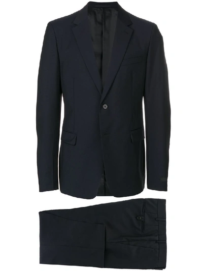 Shop Prada Suit Mohair In Bleu