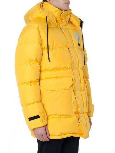 Shop Mcq By Alexander Mcqueen Polar Yellow Padded Coat
