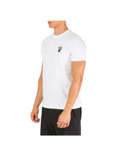Shop Karl Lagerfeld K/ikonik T-shirt In Bianco