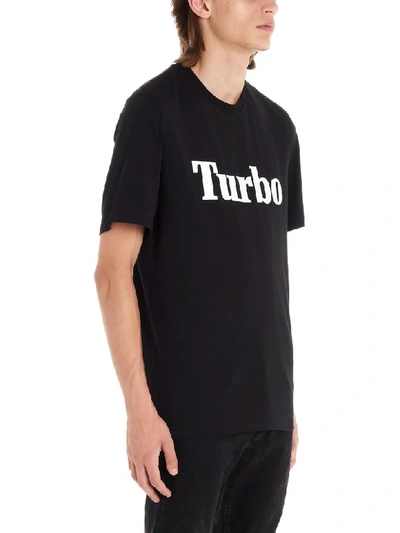 Shop Msgm Turbo T-shirt In Black