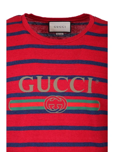 Shop Gucci T-shirt In Righe