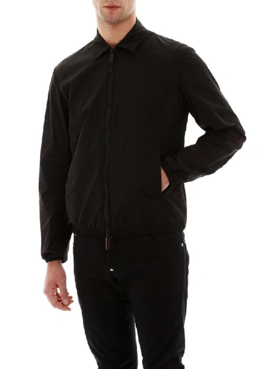 Shop Dsquared2 Jacket With Logo Print In Black (black)