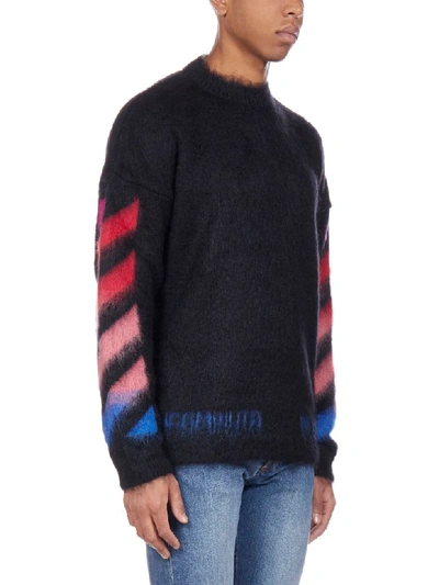 Shop Off-white Sweater In Black Multicolor