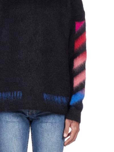 Shop Off-white Sweater In Black Multicolor