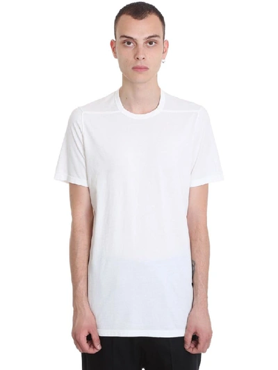 Shop Rick Owens Level T T-shirt In White Cotton