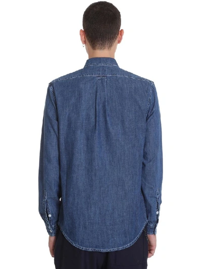 Shop Kenzo Shirt In Blue Denim