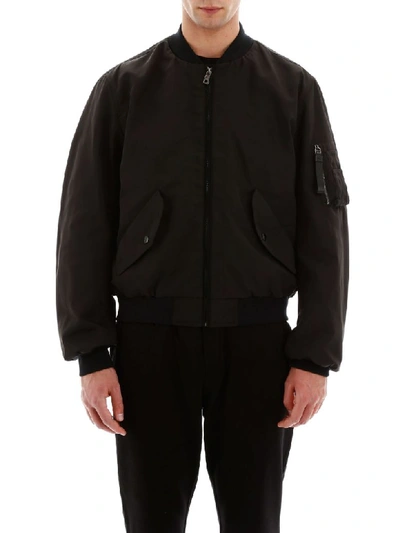 Shop Dolce & Gabbana Heritage Bomber Jacket In Nero (black)