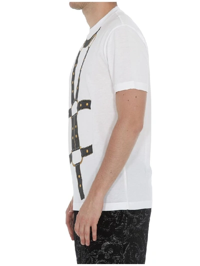 Shop Versace T-shirt In White