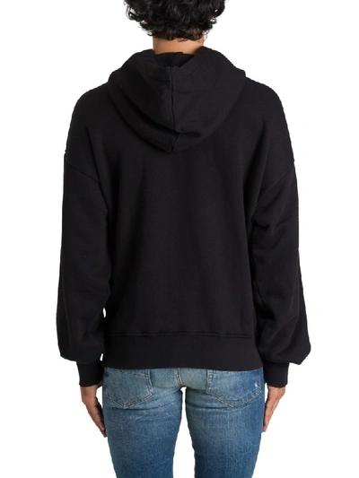 Shop Amiri Logo Hoodie In Nero