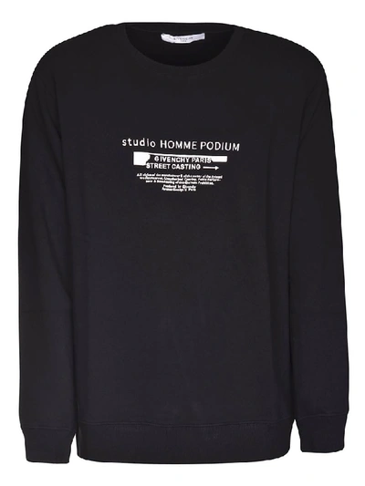 Shop Givenchy Printed Sweatshirt In Black