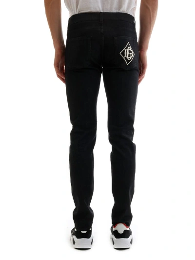 Shop Dolce & Gabbana Skinny Jeans Black