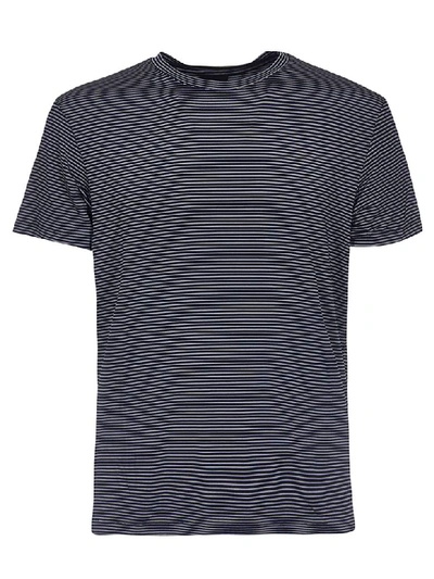 Shop Rrd - Roberto Ricci Design Striped T-shirt In Blue/white
