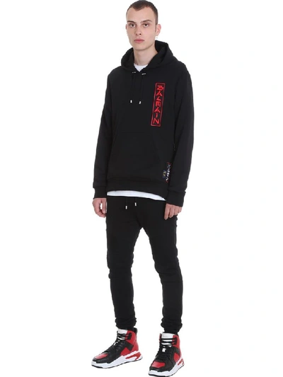 Shop Balmain Sweatshirt In Black Cotton