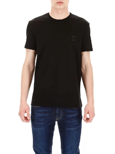 Shop Alexander Mcqueen T-shirt With Skull Patch In Black (black)