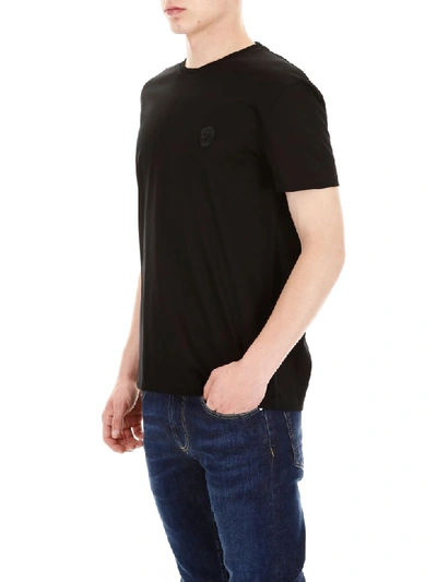 Shop Alexander Mcqueen T-shirt With Skull Patch In Black (black)