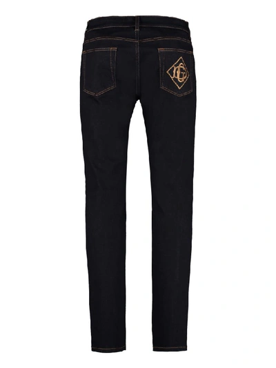 Shop Dolce & Gabbana 5-pocket Slim Fit Jeans In Denim