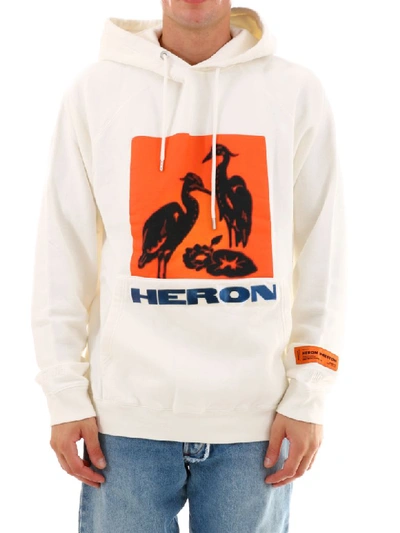 Shop Heron Preston Heron Hoodie White