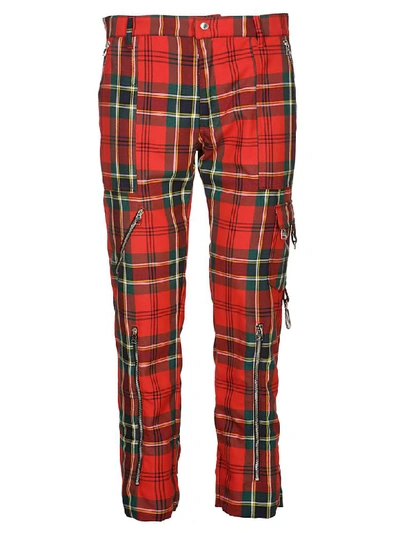 Shop Alexander Mcqueen Straight-leg Trousers In Red