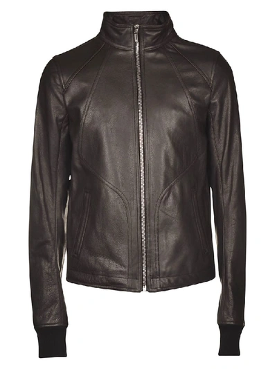 Shop Rick Owens Zipped Jacket In Black