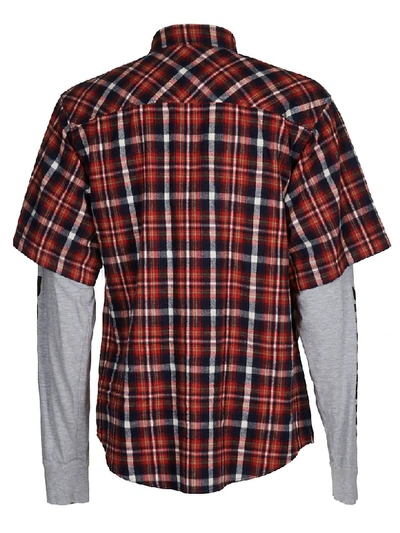 Shop Dsquared2 Tartan Layered Shirt In Multicolor