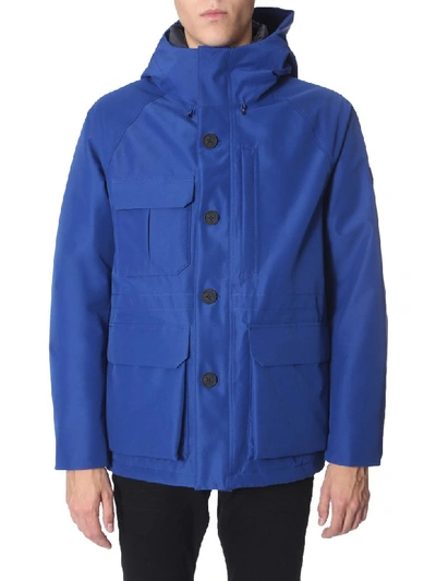 Shop Woolrich Storm Mountain Down Jacket In Blu