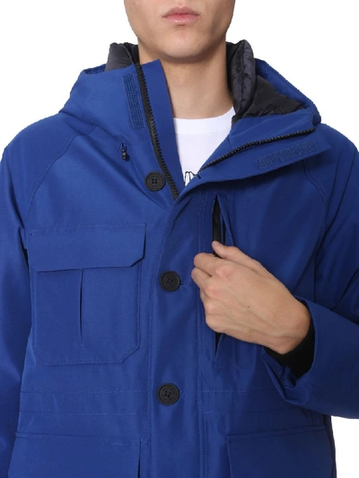 Shop Woolrich Storm Mountain Down Jacket In Blu