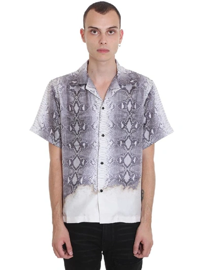 Shop Amiri Shirt In Grey Cotton