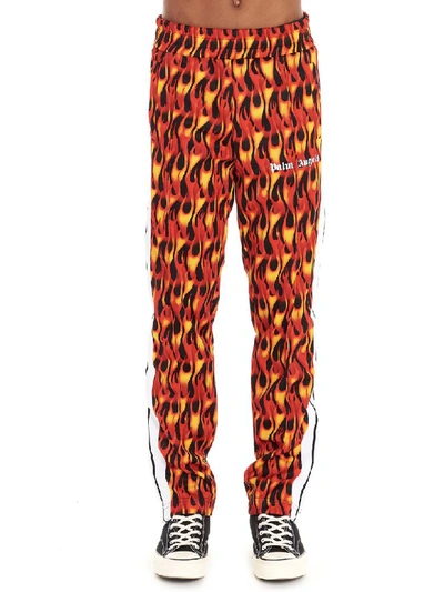 Shop Palm Angels Burning Sweatpants In Multicolor