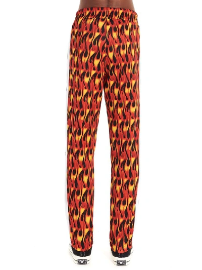 Shop Palm Angels Burning Sweatpants In Multicolor