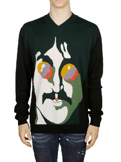 Shop Stella Mccartney John Lennon Caricature Sweater In Green