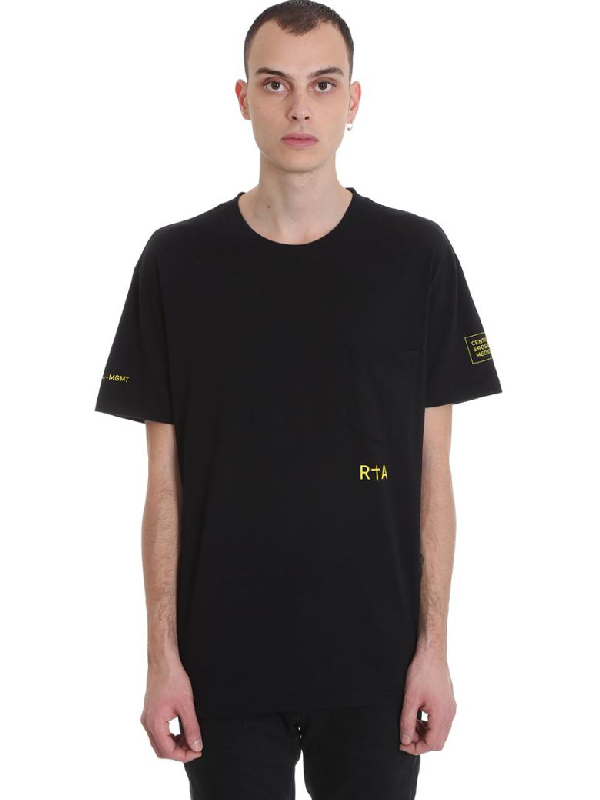 Rta T-shirt In Black Cotton | ModeSens