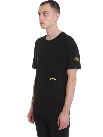 Shop Rta T-shirt In Black Cotton