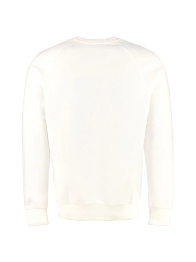 Shop Maison Kitsuné Palais Royal Cotton Sweatshirt In Panna