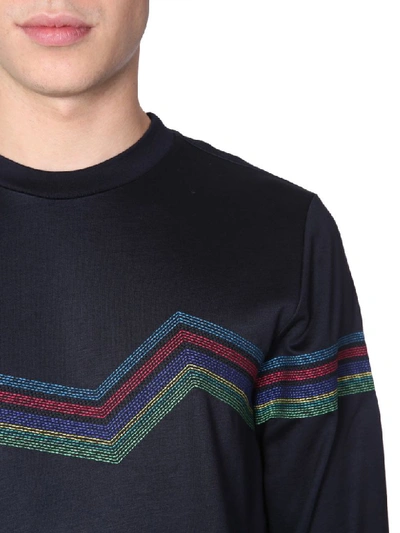 Shop Ps By Paul Smith Crewneck Sweatshirt In Blu