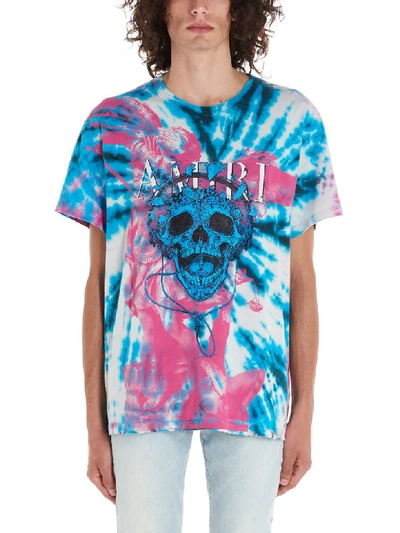 Shop Amiri Tie-dye Skull T-shirt In Multicolor