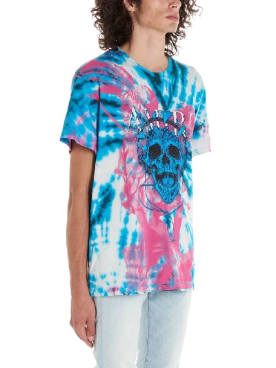 Shop Amiri Tie-dye Skull T-shirt In Multicolor