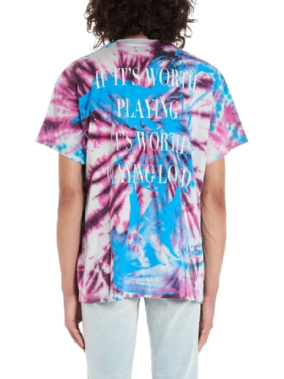 Shop Amiri Tie-dye Skull T-shirt In Multicolor