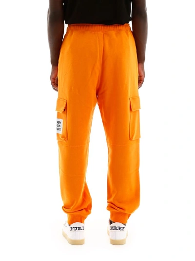 Shop Burberry Foster Joggers In Bright Orange (orange)